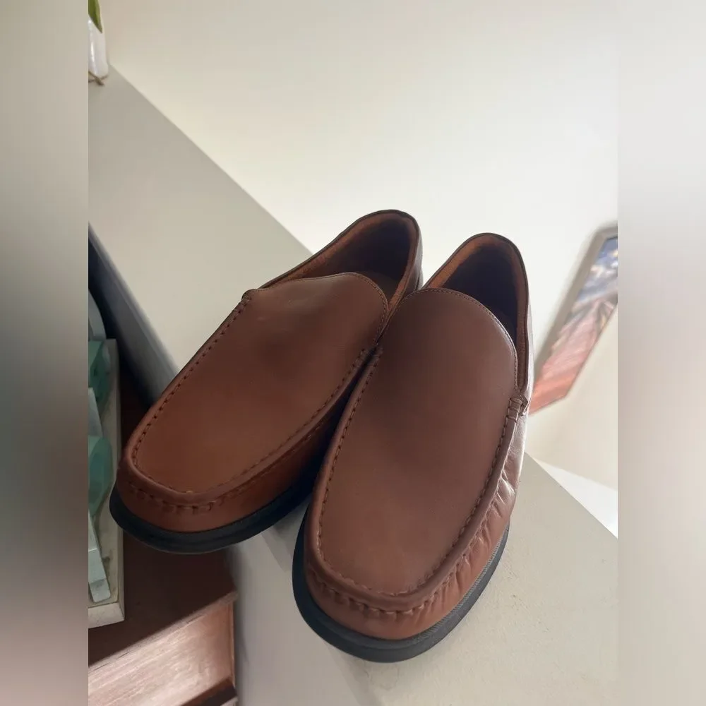 Florsheim Men's Tan Leather Slip-On Loafers